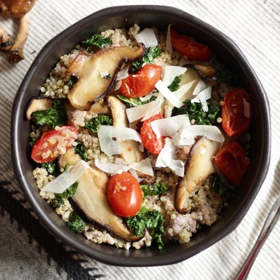 Shiitake & Kale Quinoa Power Bowl