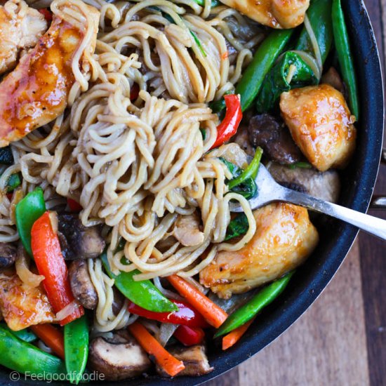 Chicken and Vegetable Lo Mein