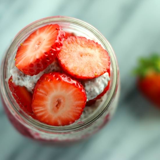 Heartbeet Chia Pudding