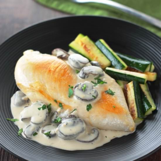 Chicken with Creamy Mushroom Sauce