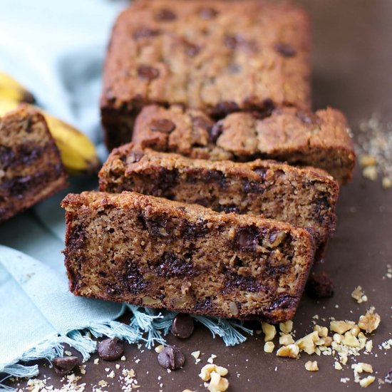 Paleo Chocolate Chip Banana Bread