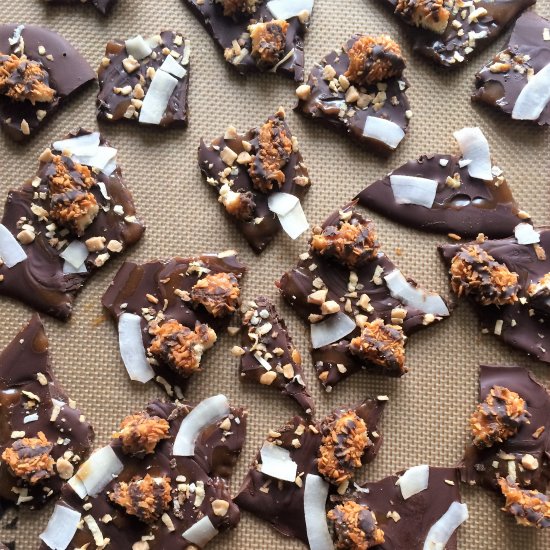 Girl Scout Cookie Samoa Bark