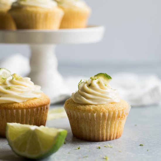 Margarita Cupcakes with Tequila