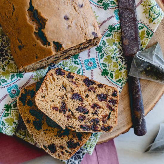 Tart Cherry Tea Bread