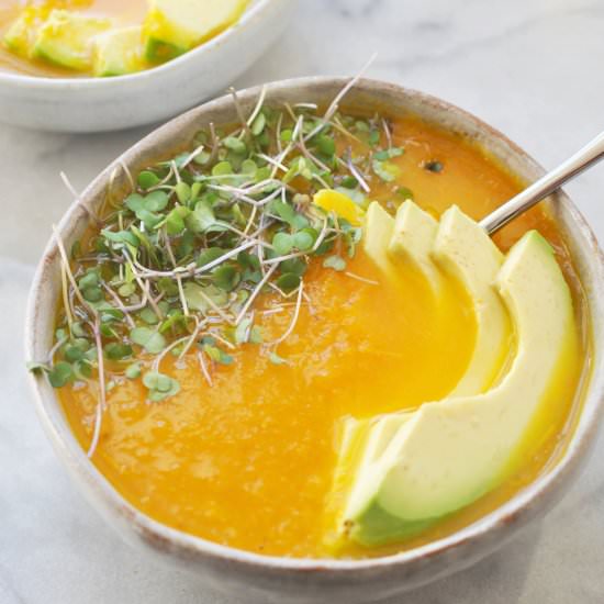 Golden Bell Pepper Soup