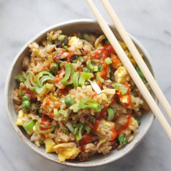 Leek & Pea Fried Rice