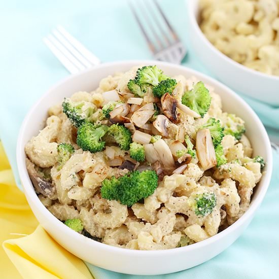 Vegan Spicy Broccoli Mac n’ Cheese