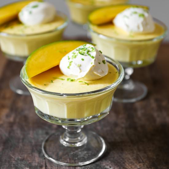 Mango Lime Pudding