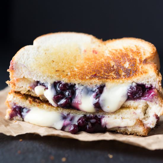 Blueberry Brie Grilled Cheese