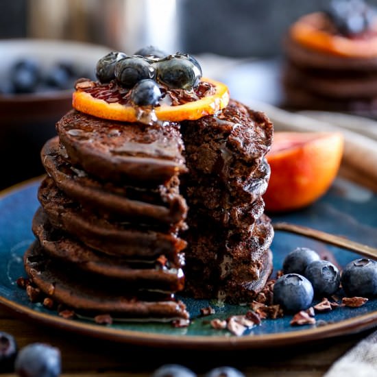 Chocolate Buckwheat Pancakes