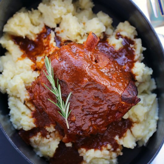 Stout Braised Leg of Lamb