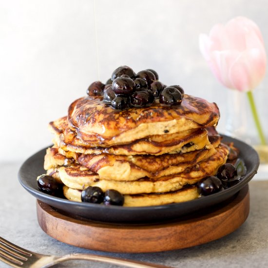 Blueberry Coconut Pancakes