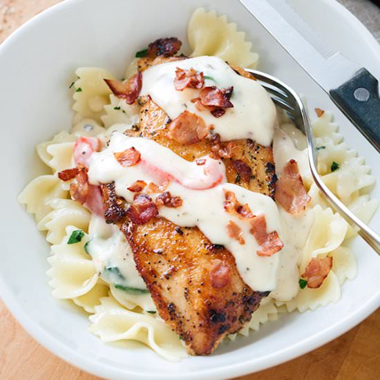 Chicken in Garlic Cream Sauce