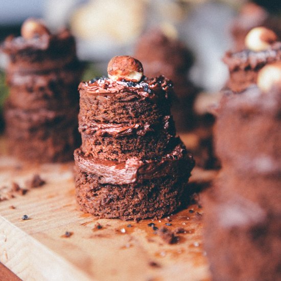 Mini Chocolate Layer Cakes