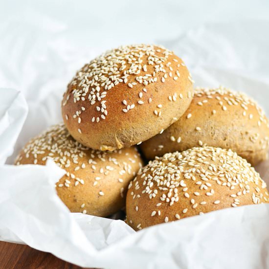 Flourless Hamburger Buns