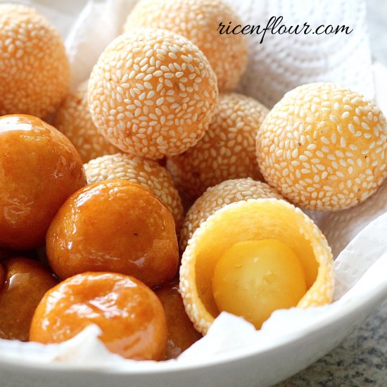 Caramel & Sesame Balls