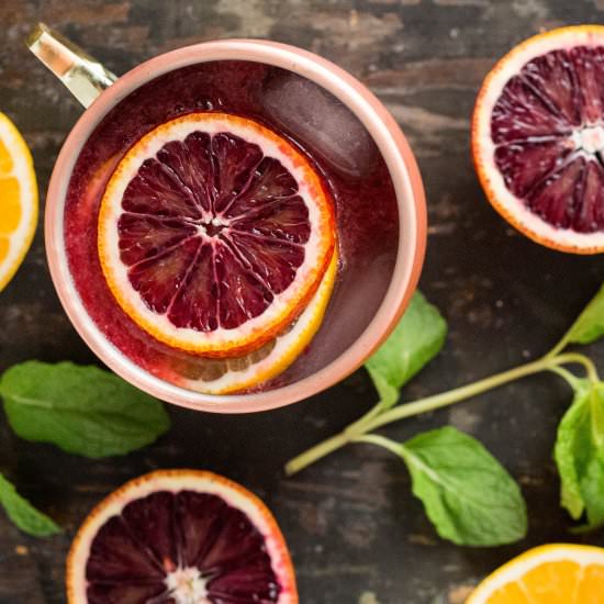 Blood Orange & Lemon Moscow Mule