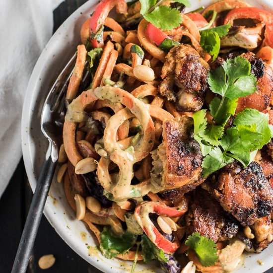 Sweet Potato Noodle Stir Fry