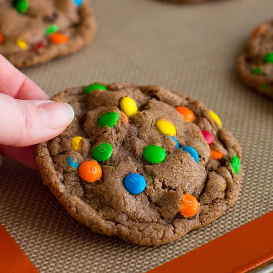 Small-Batch Mini M&M Cookies