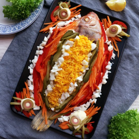 Steamed Fish with Mayonnaise