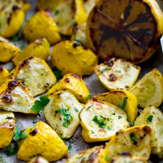 Roasted Squash w/ Charred Lemon