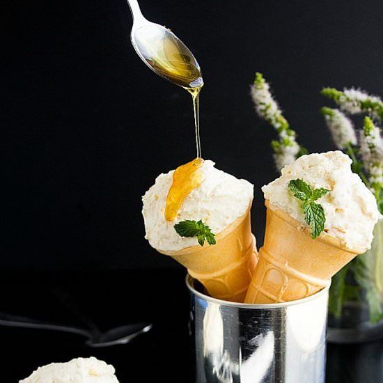 No-Churn Rabri Ice Cream