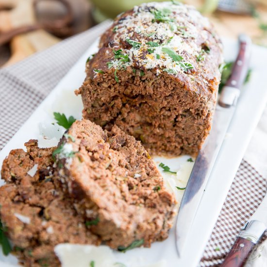 Cheddar Zucchini Meatloaf