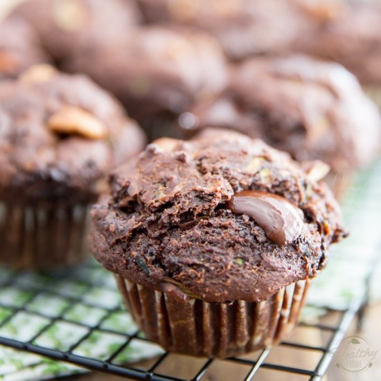 Zucchini Chocolate Muffins