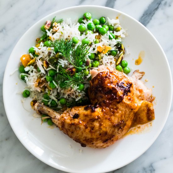 Apricot & Pistachio Rice w/ Chicken