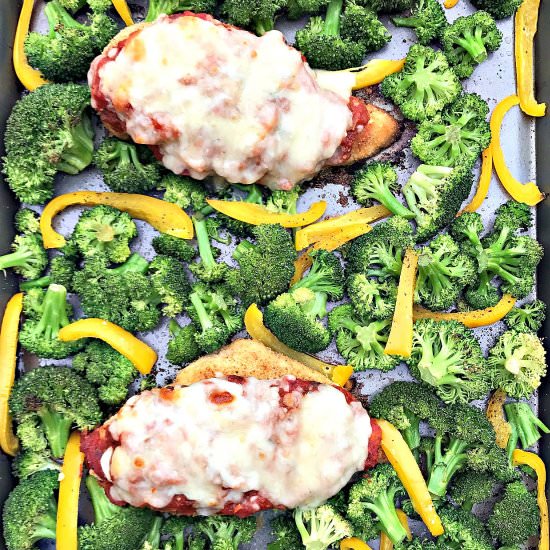 Sheet Pan Chicken Parmesan