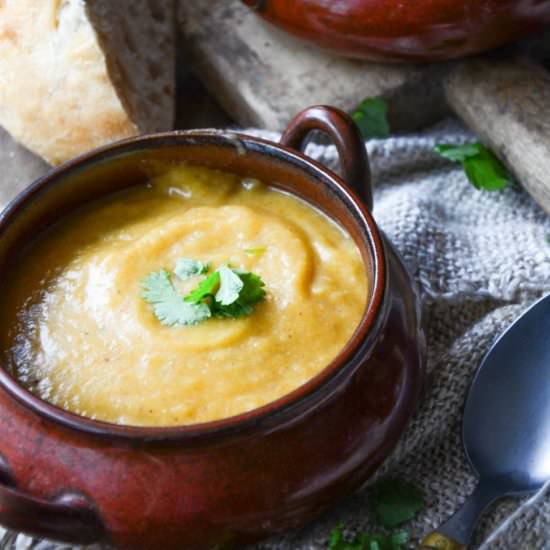 Spiced Carrot And Cauliflower Soup