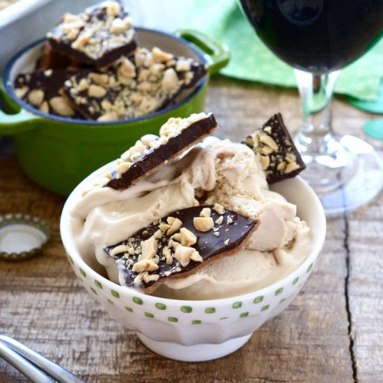 Chocolate Stout No-Churn Ice Cream