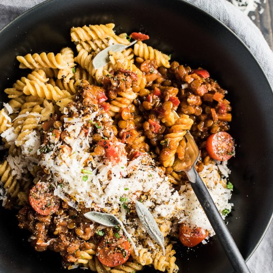 Lentil Bolognese