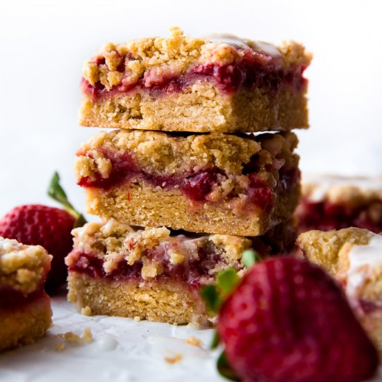 Lemon Strawberry Crumb Bars