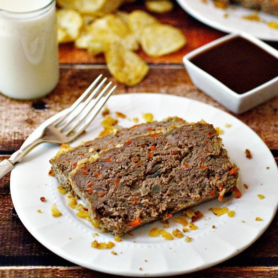 Meatloaf w/ Potato Chips & Carrots