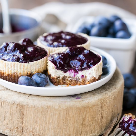 Vanilla Greek Yogurt Cheesecakes