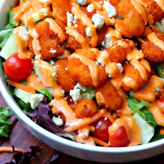 Buffalo Shrimp Salad