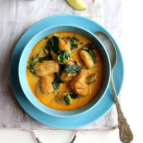 Fish and Spinach Curry