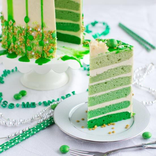 Irish Cream Ombré Cake