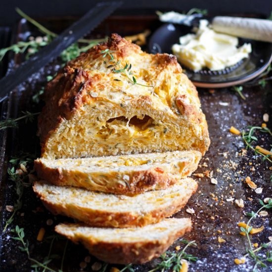 Cheesy Irish Soda Bread + Thyme