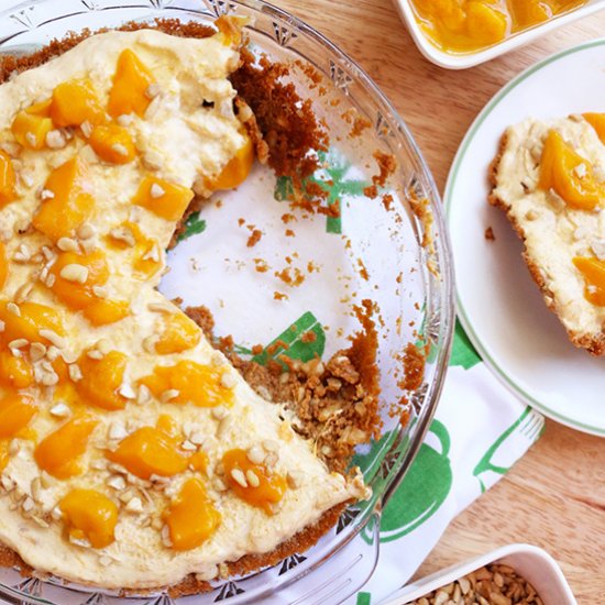 Mango Cashew Icebox Pie