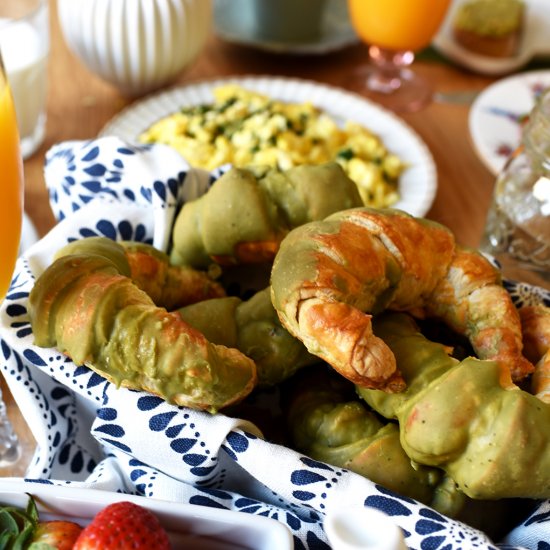 Matcha Croissants