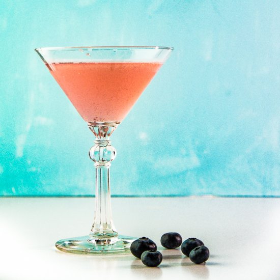 Blueberry Elderflower Martini