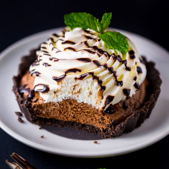 Mini Mint Chocolate Cream Pies