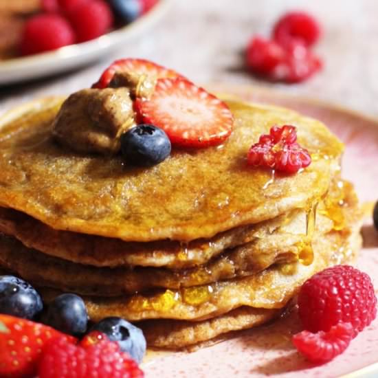 Fluffy Oat Pancakes.