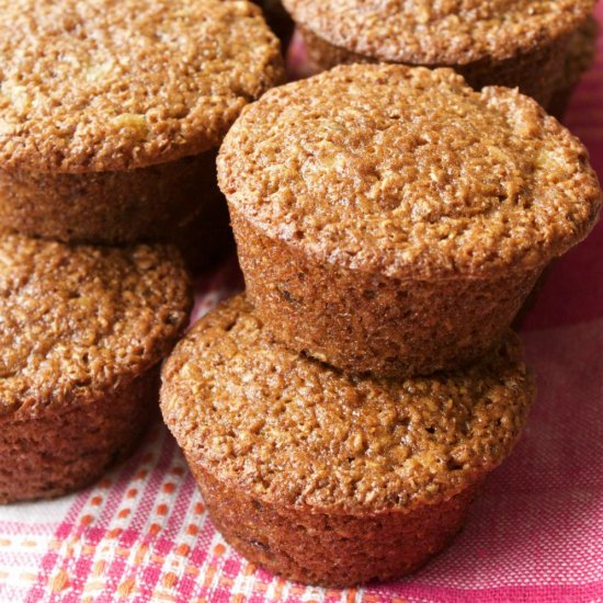 Easy Vegan Raisin Bran Muffins