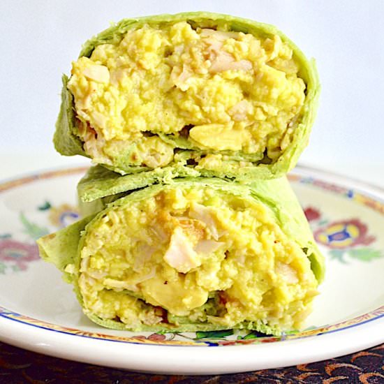 Turkey Avocado Breakfast Burritos