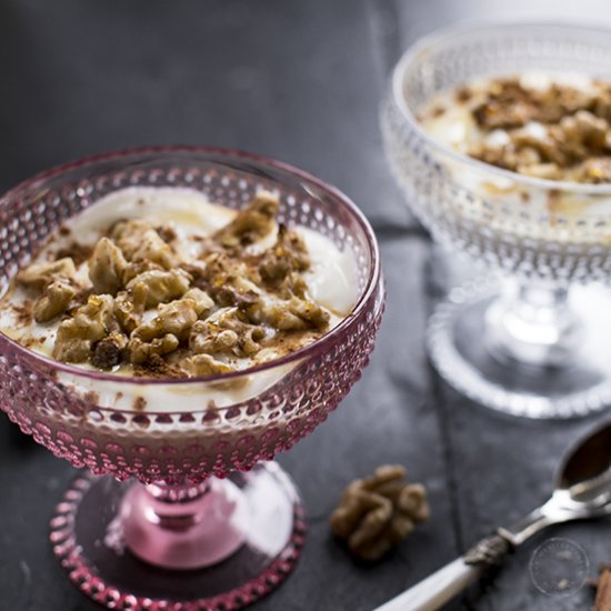 Greek Yogurt with Honey & Walnuts