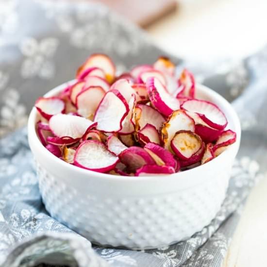 Baked Radish Chips