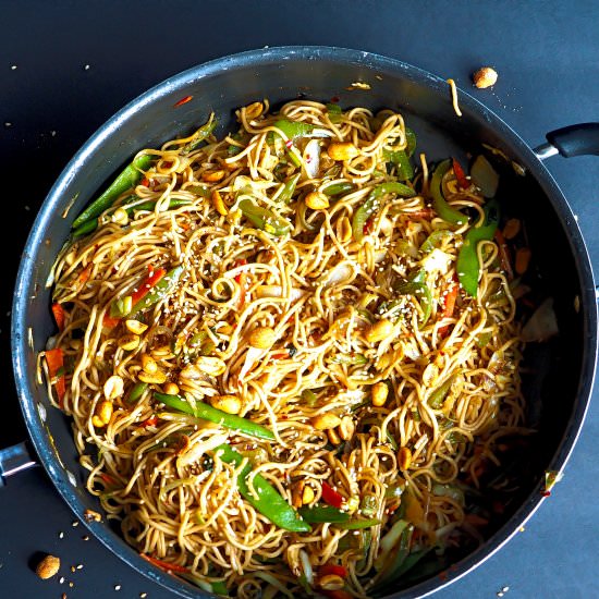 Vegetable teriyaki noodles